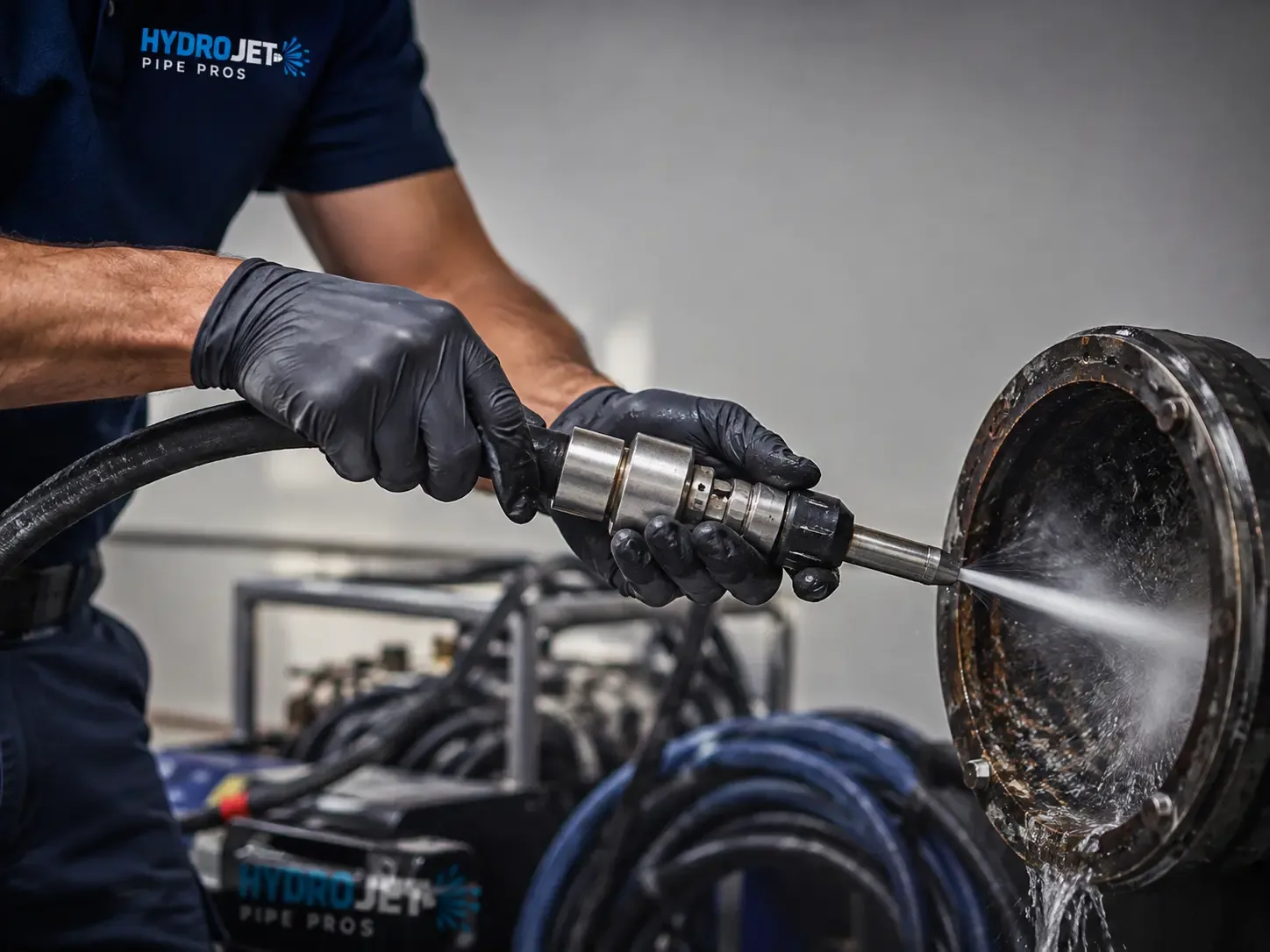 Hydro Jet Pipe Descaling in Effort, PA